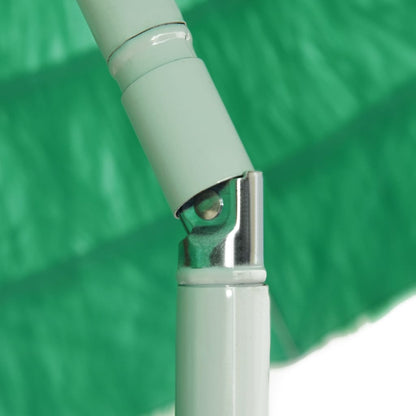 vidaXL Hawaii Beach Parasol | Green | Polyester | Medium | Tiltable