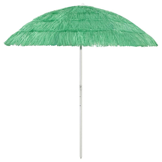 314698 vidaXL Hawaii Beach Parasol Green 240 cm