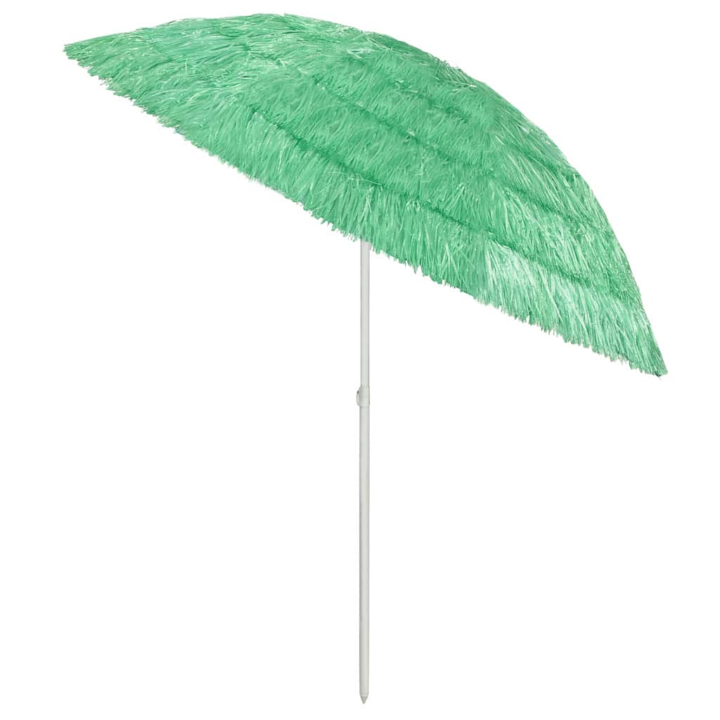 314698 vidaXL Hawaii Beach Parasol Green 240 cm