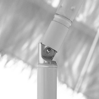 vidaXL Hawaii Beach Parasol White 240 cm