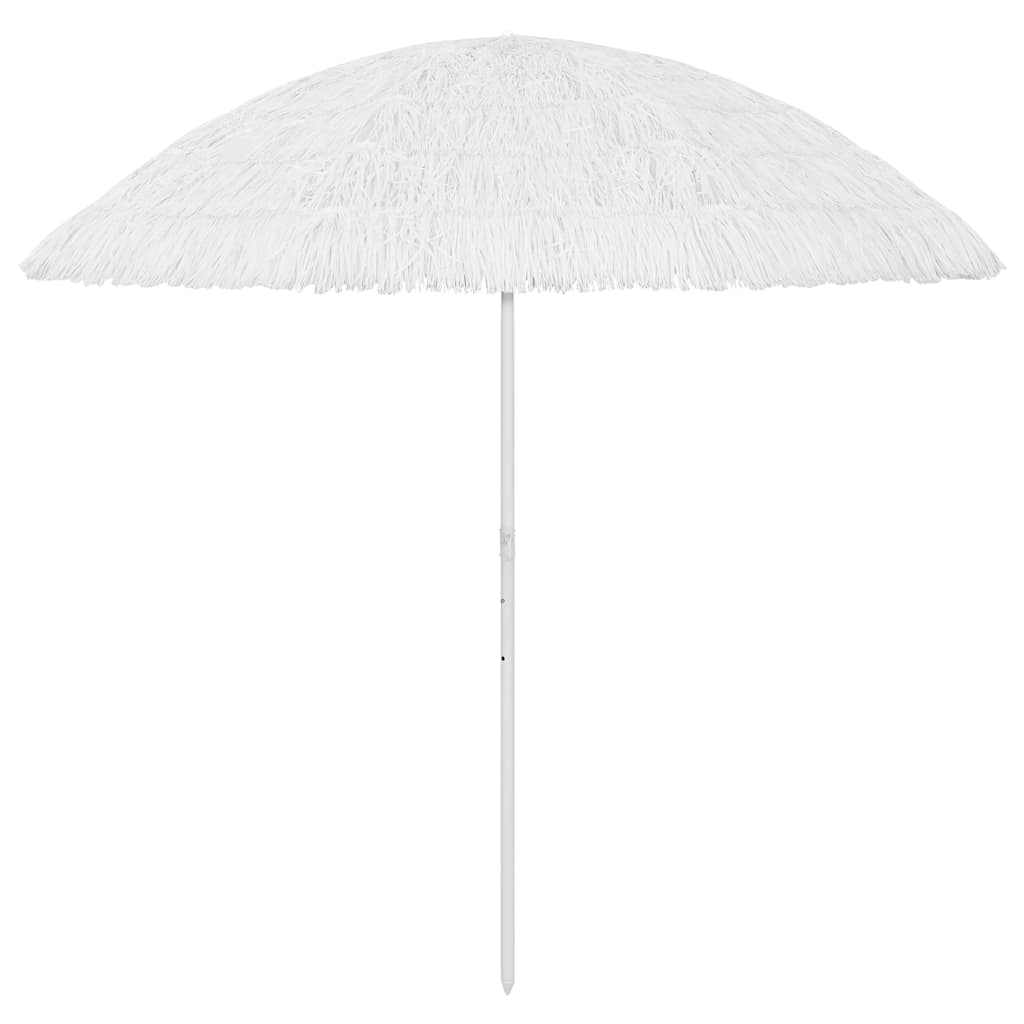 vidaXL Hawaii Beach Parasol White 300 cm