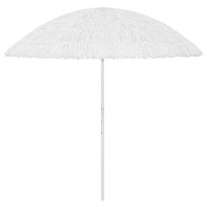 vidaXL Hawaii Beach Parasol White 300 cm