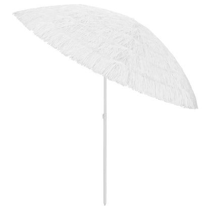 vidaXL Hawaii Beach Parasol White 300 cm
