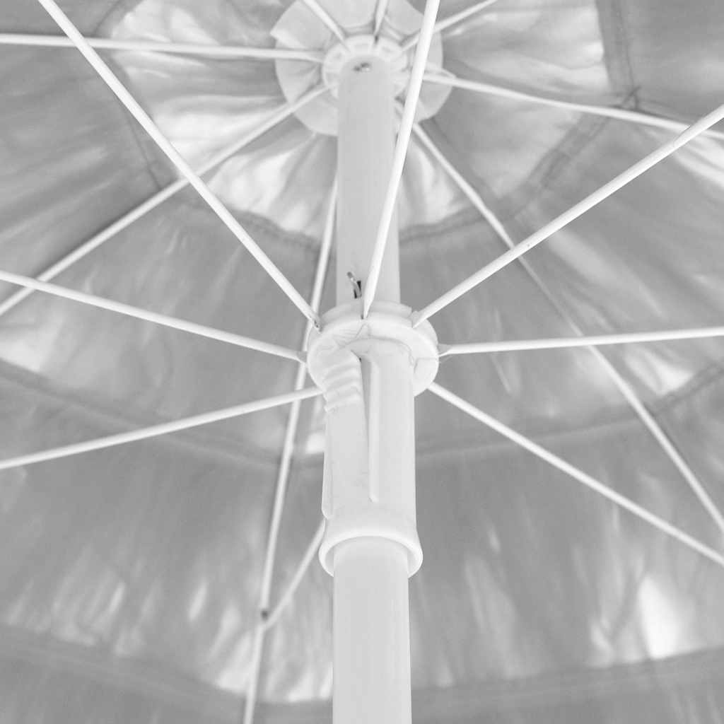 vidaXL Hawaii Beach Parasol White 300 cm
