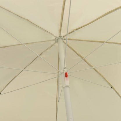 vidaXL Beach Parasol Sand Yellow 240 cm
