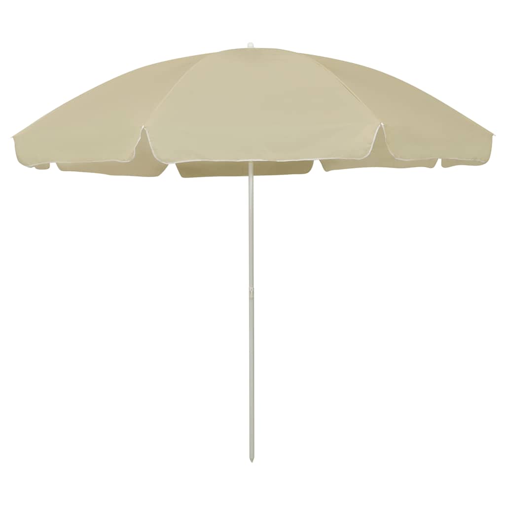 314707 vidaXL Beach Parasol Sand Yellow 300 cm