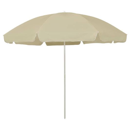 314707 vidaXL Beach Parasol Sand Yellow 300 cm