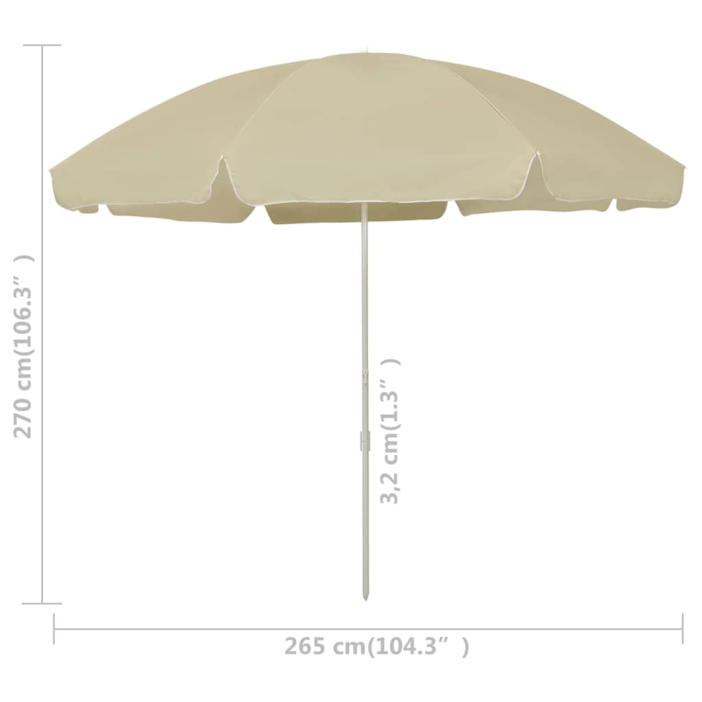 vidaXL Beach Parasol