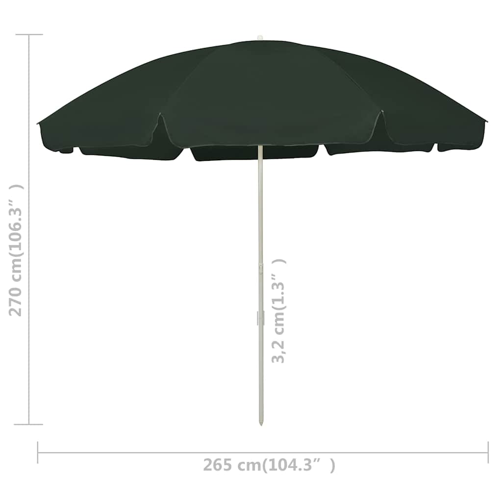vidaXL Beach Parasol