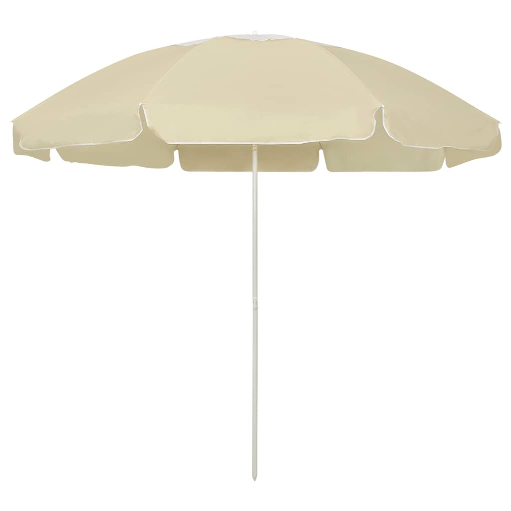 vidaXL Beach Parasol Sand Yellow 240 cm