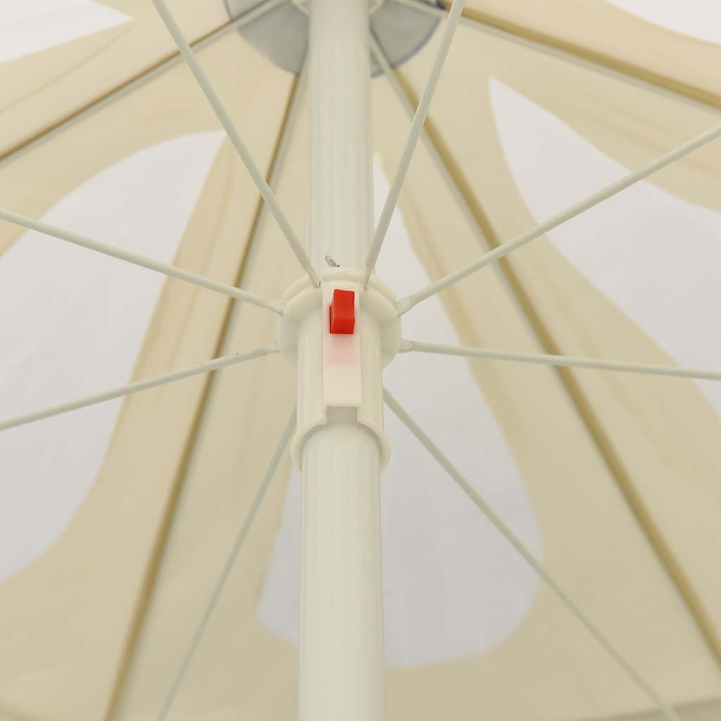 vidaXL Beach Parasol Sand Yellow 240 cm