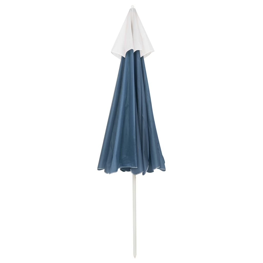vidaXL Beach Parasol Blue 240 cm