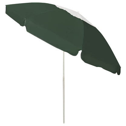 vidaXL Beach Parasol Green 240 cm