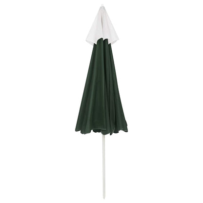 vidaXL Beach Parasol Green 240 cm