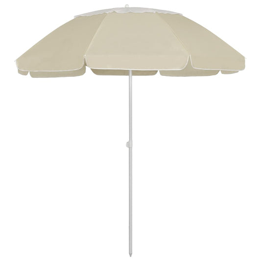 314715 vidaXL Beach Parasol Sand Yellow 300 cm