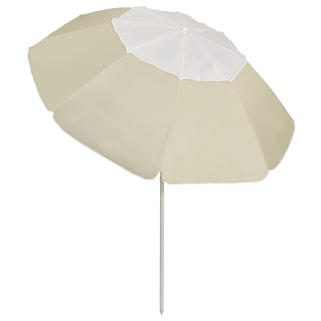 vidaXL Beach Parasol | Sand Yellow | Polyester | 300 cm | Tiltable