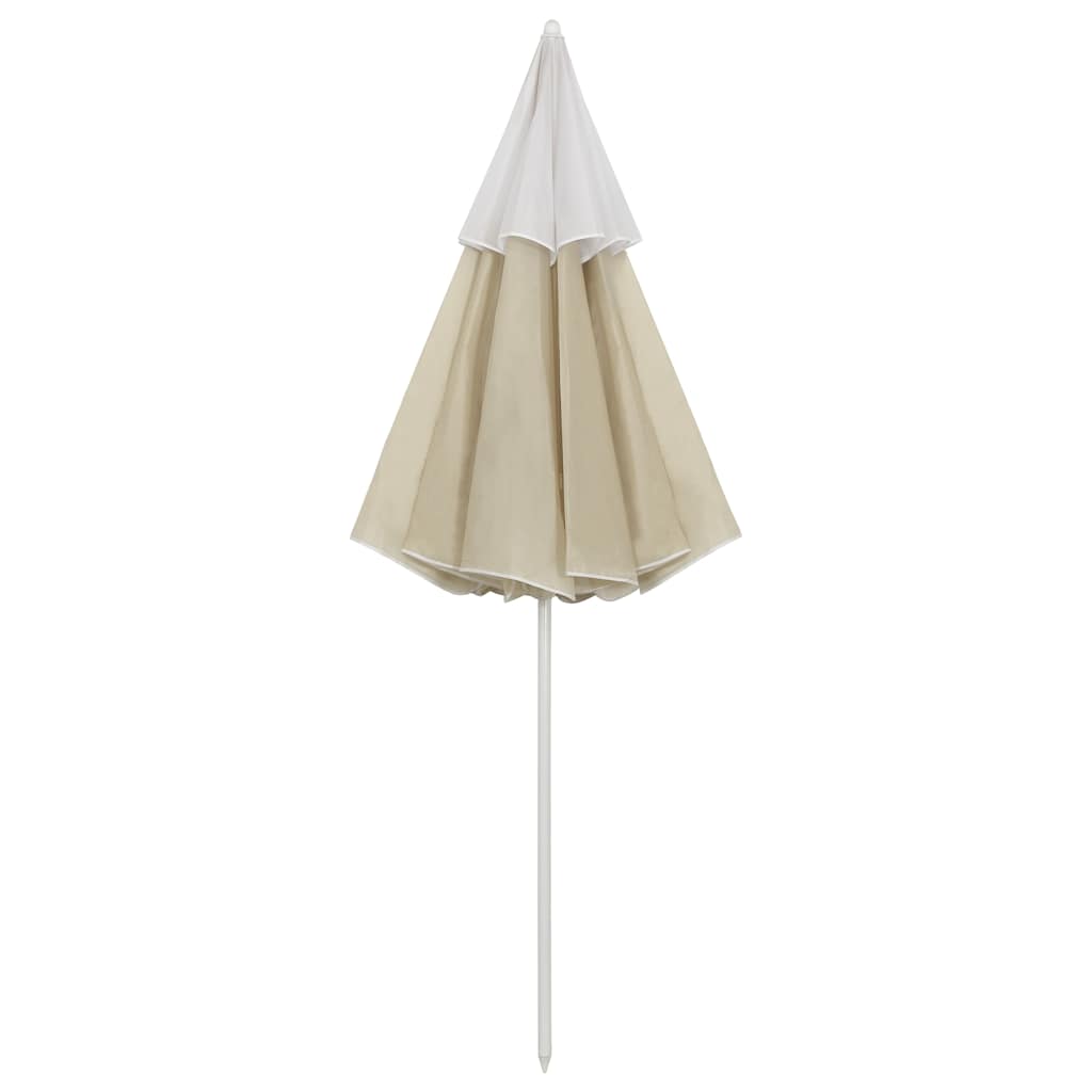 vidaXL Beach Parasol | Sand Yellow | Polyester | 300 cm | Tiltable