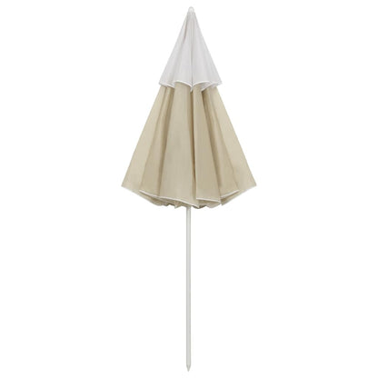 vidaXL Beach Parasol | Sand Yellow | Polyester | 300 cm | Tiltable