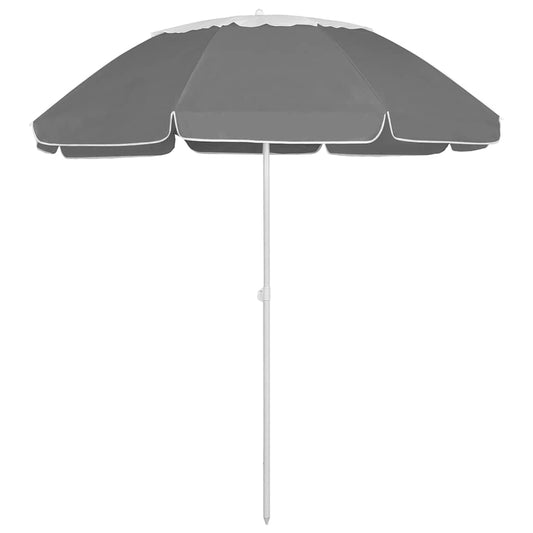 314718 vidaXL Beach Parasol Anthracite 300 cm