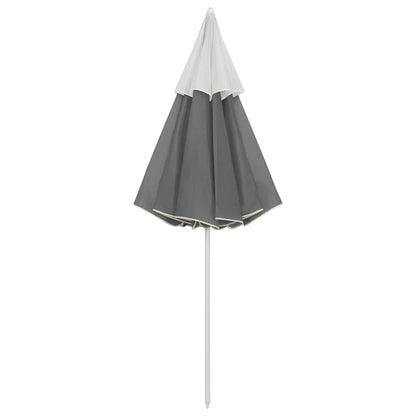 314718 vidaXL Beach Parasol Anthracite 300 cm