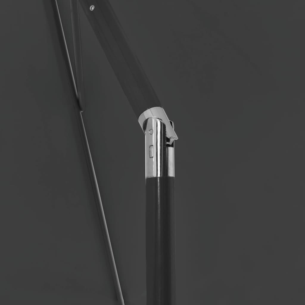 vidaXL Beach Parasol | Anthracite | Polyester | 180cm x 120cm