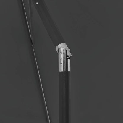 vidaXL Beach Parasol | Anthracite | Polyester | 180cm x 120cm