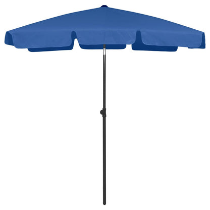 vidaXL Beach Parasol Azure Blue 180x120 cm