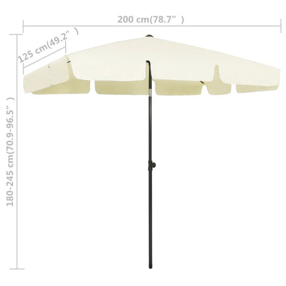 vidaXL Beach Parasol |  Tiltable  | Other | Contemporary