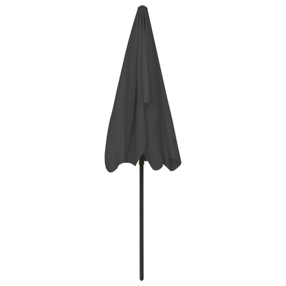 vidaXL Beach Parasol Anthracite 200x125 cm