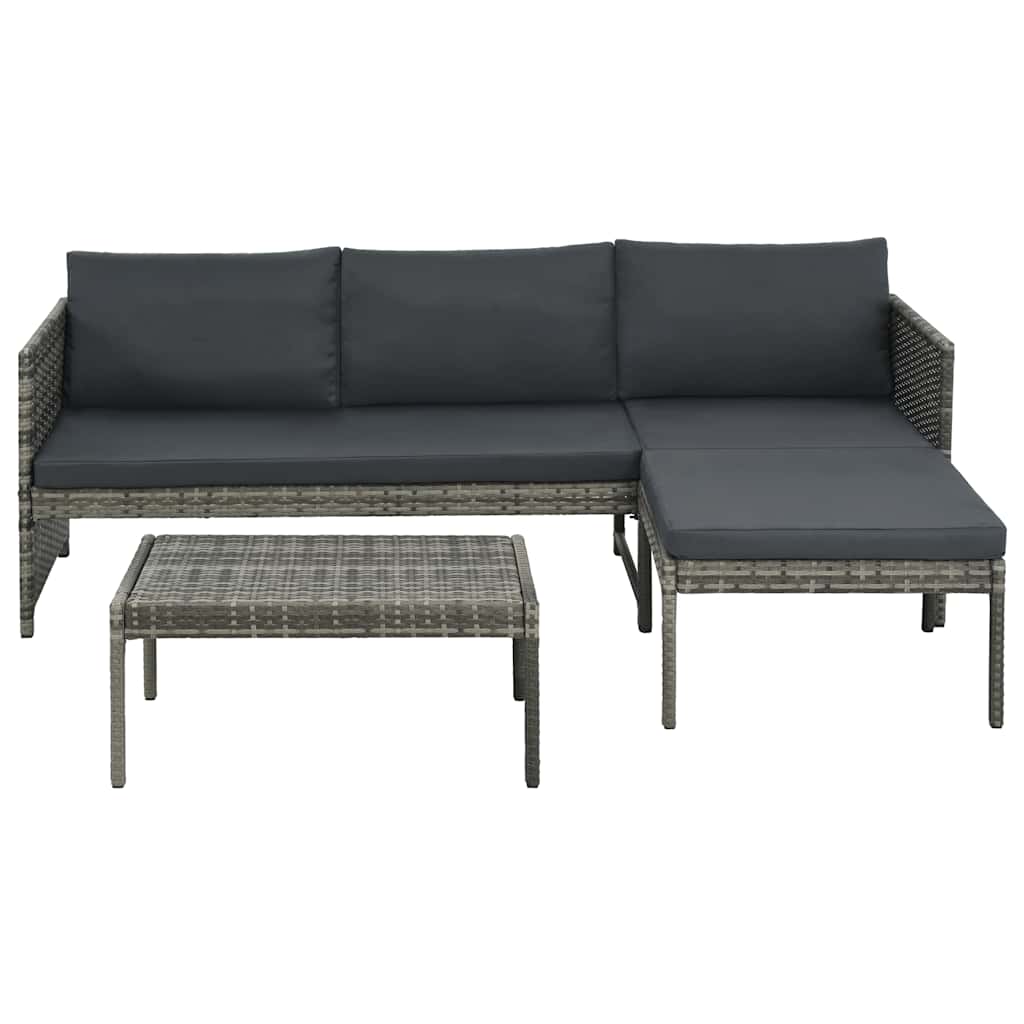 vidaXL Garden Lounge Set | Grey | PE rattan | Large |  Modular