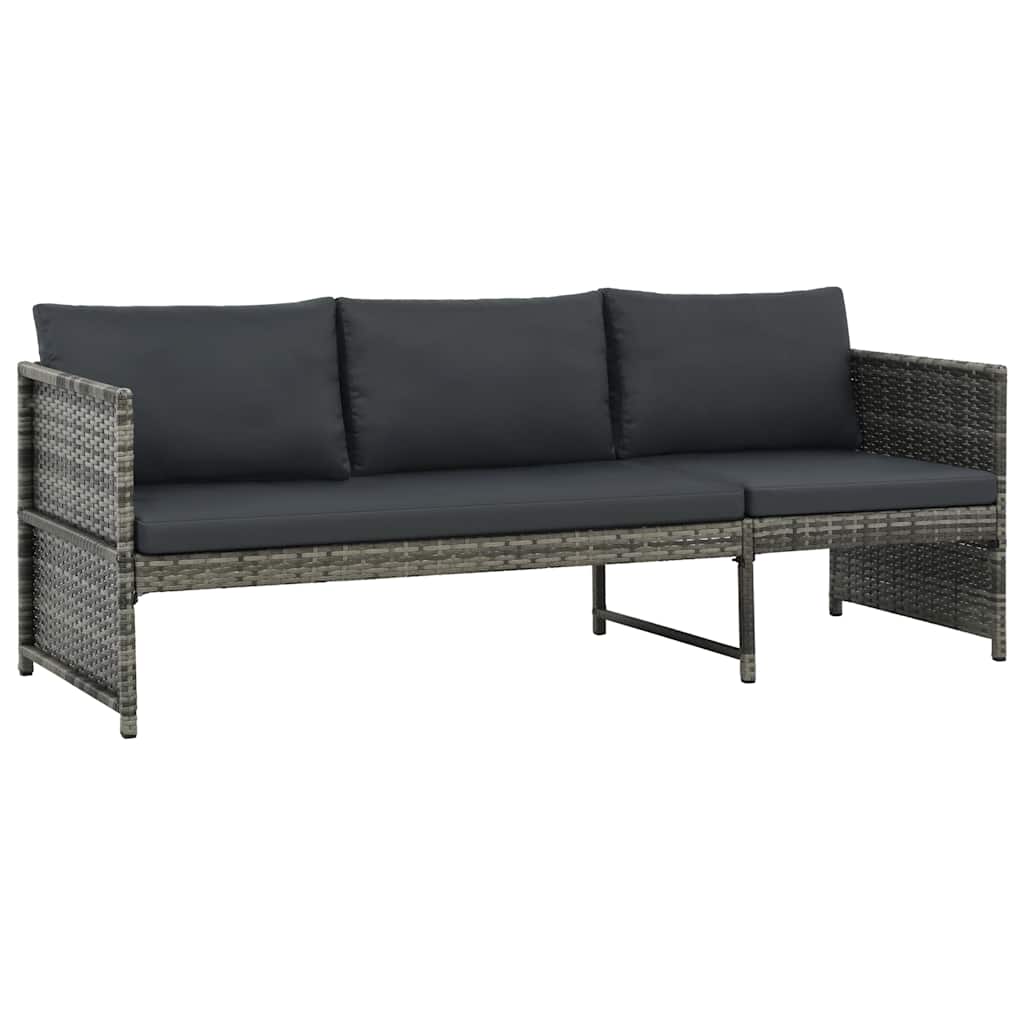 vidaXL Garden Lounge Set | Grey | PE rattan | Large |  Modular
