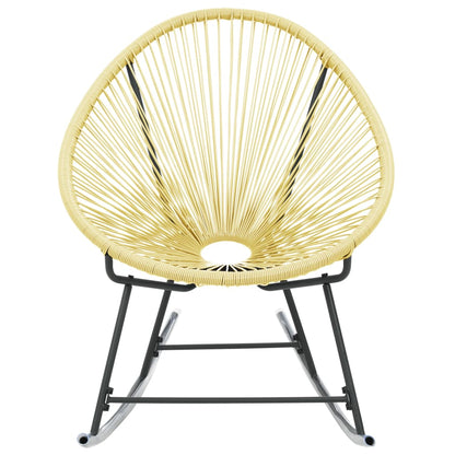 vidaXL Acapulco Chair | Beige | Poly Rattan, Powder-Coated Steel | Standard