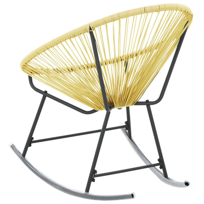 vidaXL Acapulco Chair | Beige | Poly Rattan, Powder-Coated Steel | Standard