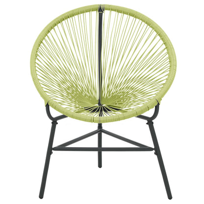 vidaXL Garden Acapulco Chair Poly Rattan Green