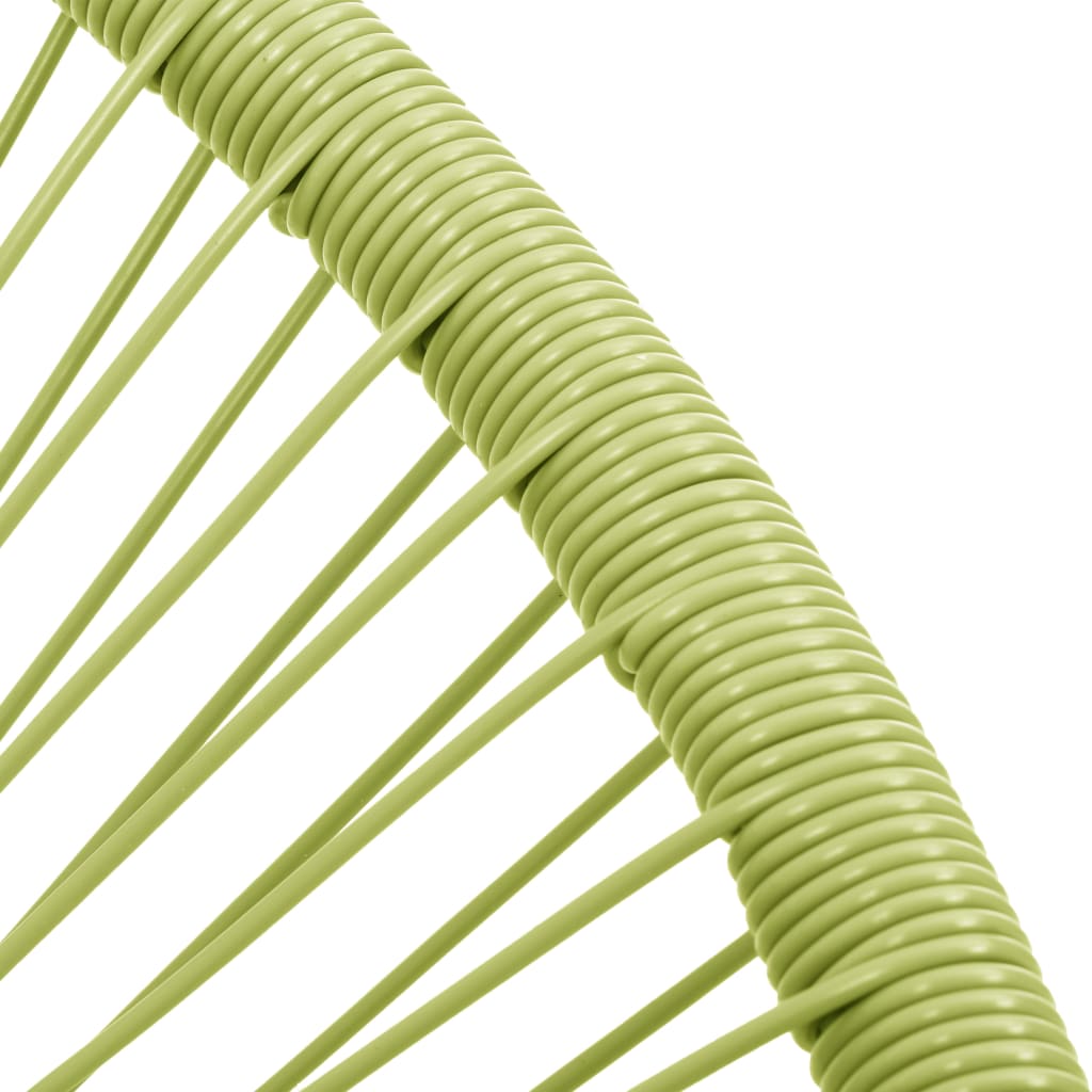 vidaXL Garden Acapulco Chair Poly Rattan Green