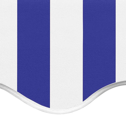 vidaXL Awning Replacement Fabric Blue and White 450x350 cm Polyester