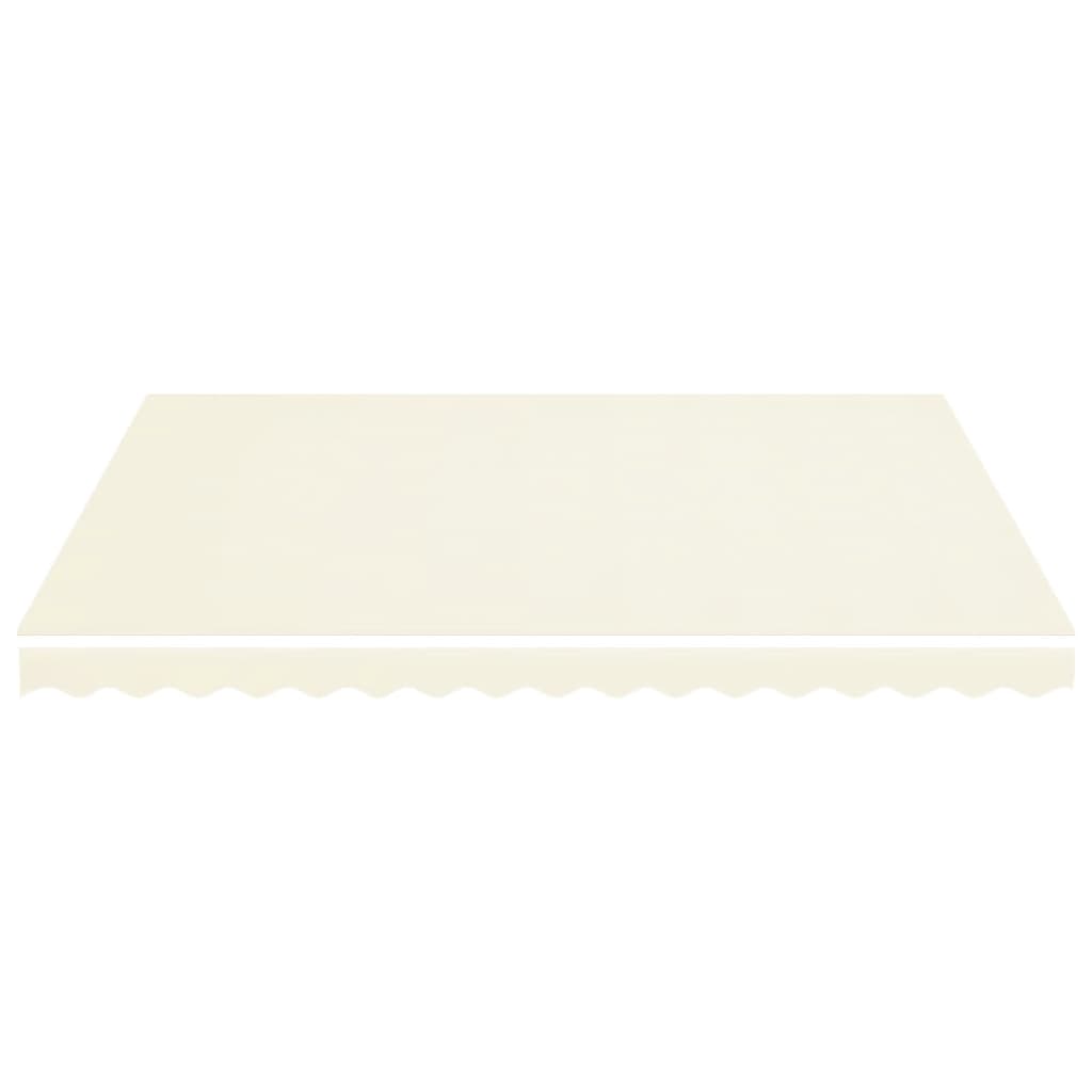 vidaXL Replacement Fabric for Awning Cream 4x3.5 m