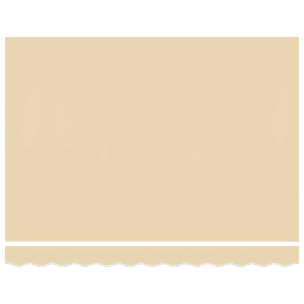 vidaXL Awning Replacement Fabric Cream 400x350 cm Polyester