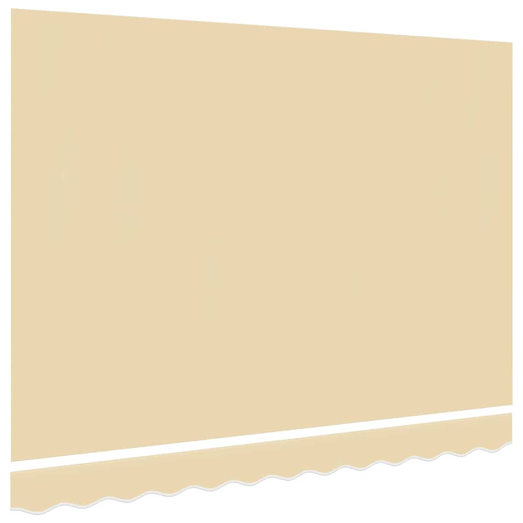 vidaXL Awning Replacement Fabric Cream 450x350 cm Polyester