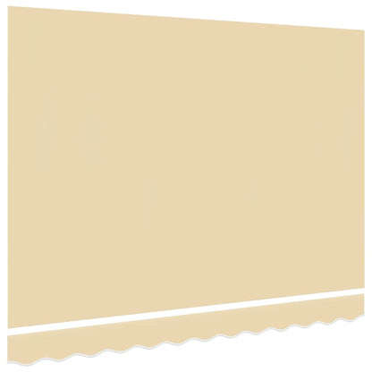 vidaXL Awning Replacement Fabric Cream 450x350 cm Polyester
