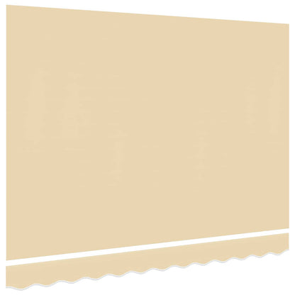 vidaXL Awning Replacement Fabric Cream 450x350 cm Polyester