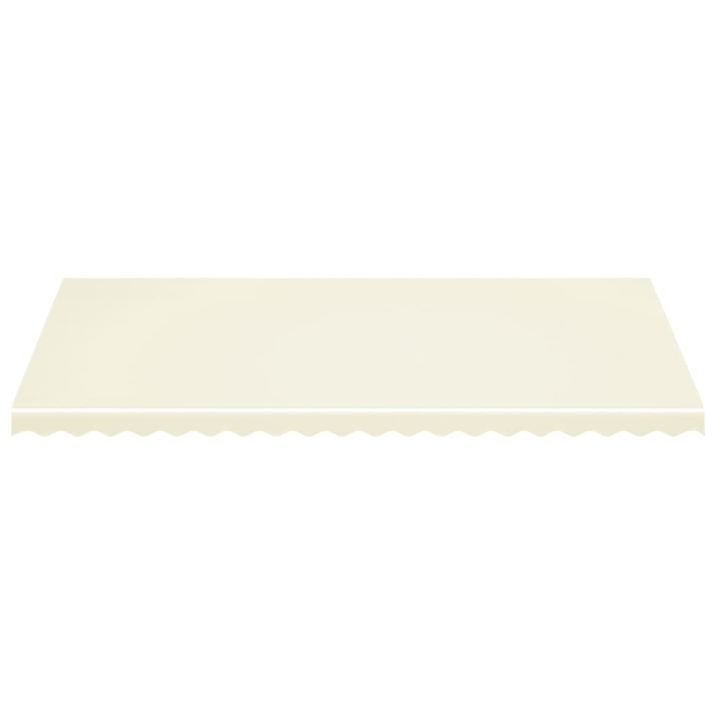 vidaXL Awning Replacement Fabric Cream 5x3.5 m Polyester