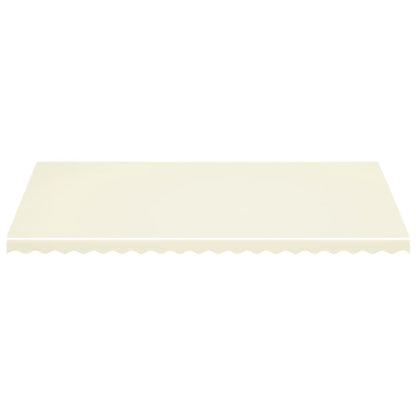vidaXL Awning Replacement Fabric Cream 5x3.5 m Polyester