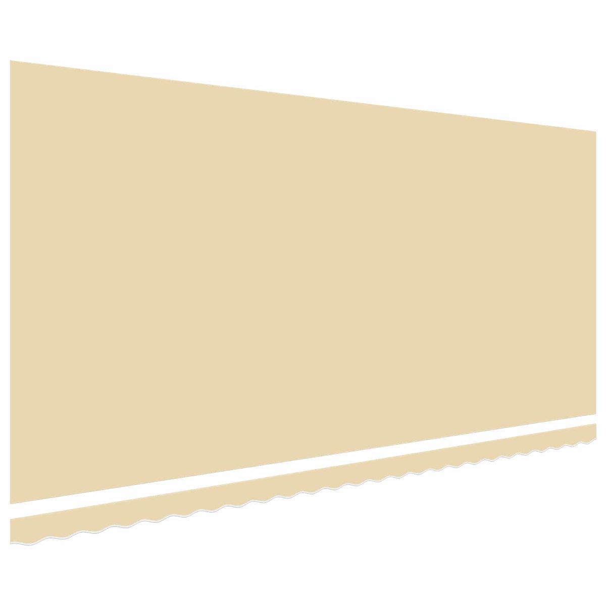 vidaXL Awning Replacement Fabric Cream 600x350 cm Polyester