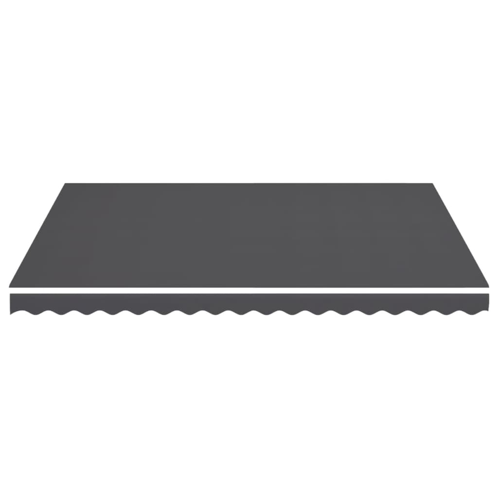 vidaXL Replacement Fabric for Awning Anthracite 4.5x3.5 m