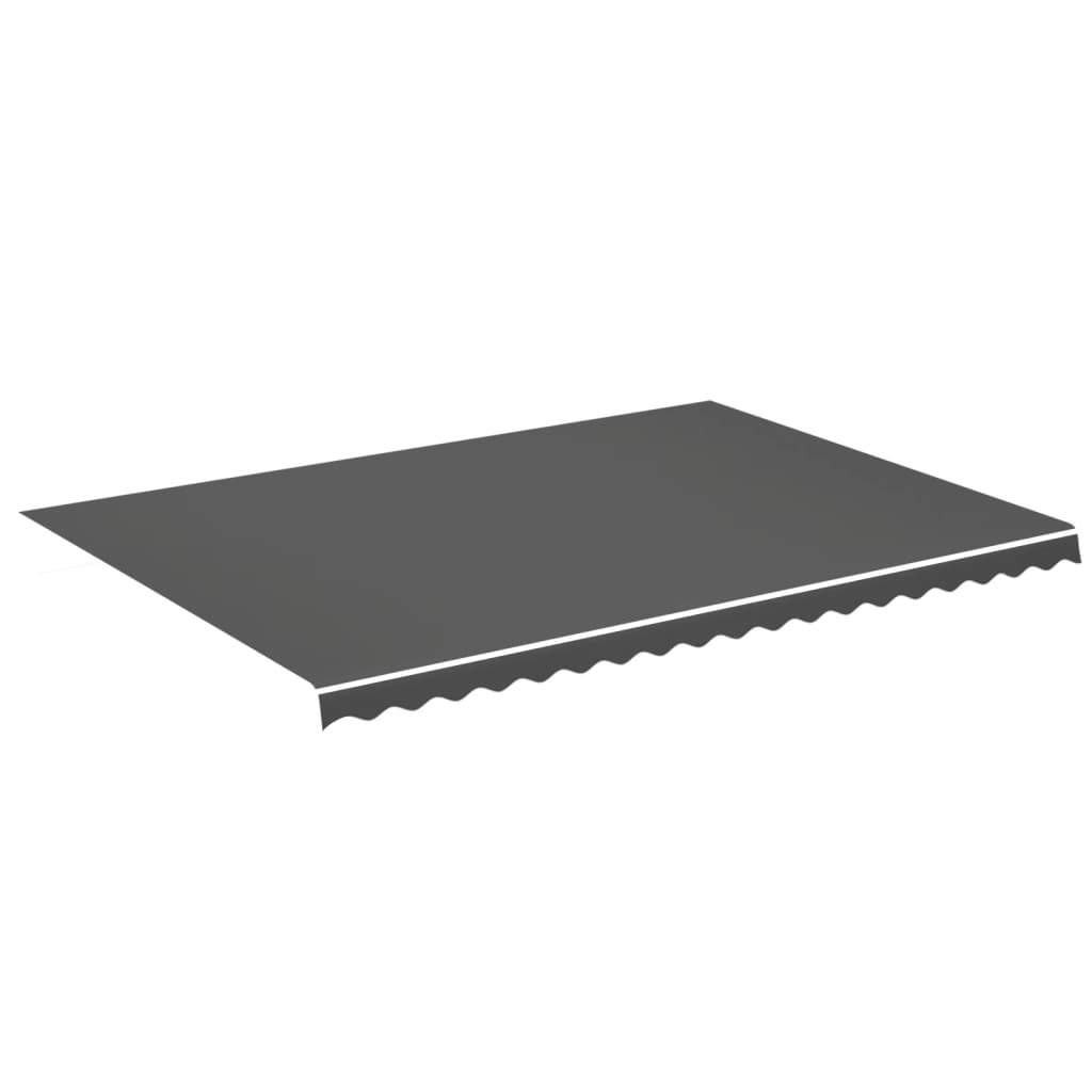 vidaXL Replacement Fabric for Awning Anthracite 5x3.5 m