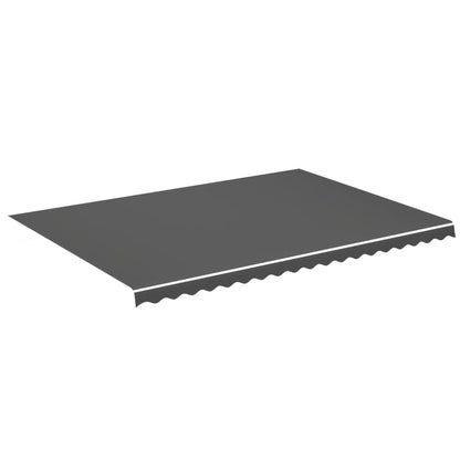 vidaXL Replacement Fabric for Awning Anthracite 5x3.5 m