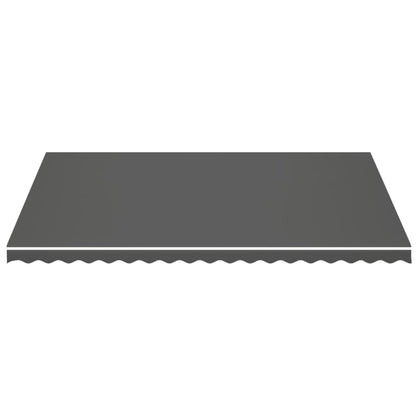 vidaXL Replacement Fabric for Awning Anthracite 5x3.5 m