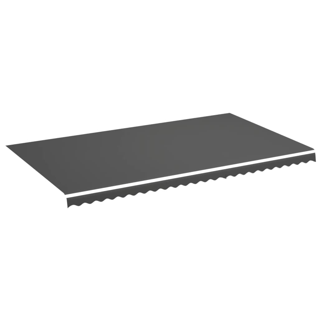 vidaXL Replacement Fabric for Awning Anthracite 6x3.5 m