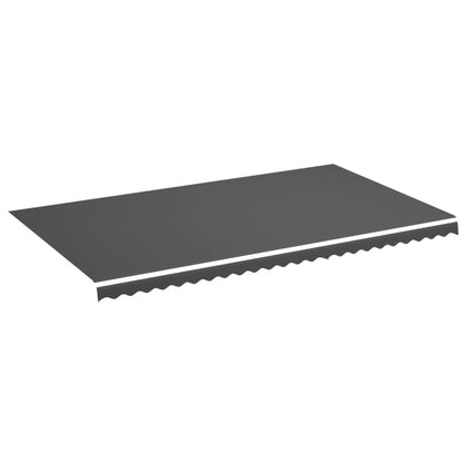 vidaXL Replacement Fabric for Awning Anthracite 6x3.5 m